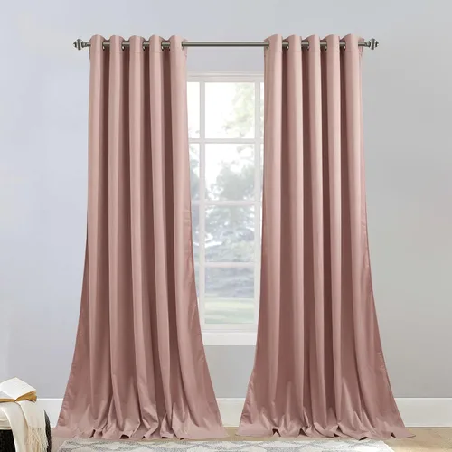 Miniatura 48 de StangH Cortinas de terciopelo gris para cocina de 63 pulgadas, 2 paneles de cortinas de terciopelo de lujo suaves para oscurecer la habitación