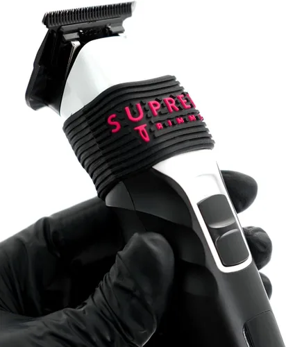 Miniatura 4 de Supreme Trimmer - Pinzas de peluquero profesionales (5 piezas) bandas antideslizantes SGR50 para cortadora de pelo, agarre de peluquero
