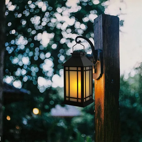 Miniatura 6 de Afirst Farol solar para exteriores, paquete de 2 luces decorativas colgantes para exteriores, impermeables, para patio, jardín, mesa, decoración