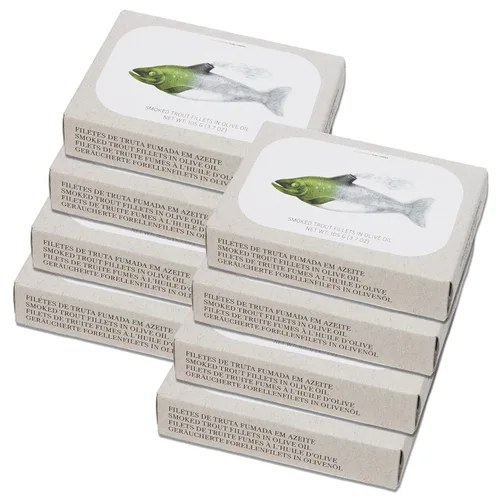 Miniatura 9 de Jose Gourmet Filetes de trucha ahumados en aceite de oliva, 3.17 oz, paquete de 3