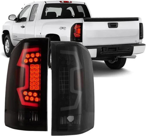 Miniatura 8 de Winjet Luces traseras LED para Chevrolet Silverado 1500 2500 3500 2010 2011 2012 2013 2014 Chevrolet Silverado 1500 2500 3500 3500] Tubo rojo