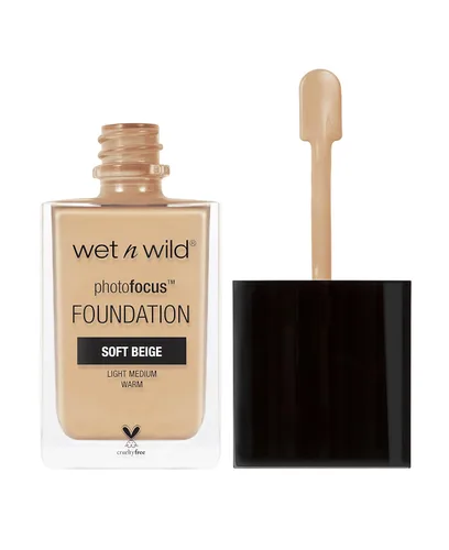 Miniatura 14 de wet n wild - Base líquida Photo Focus con acabado mate Buff Bisque, vegana y libre de crueldad animal