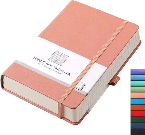 Miniatura 15 de AHGXG Cuaderno rayado – 320 páginas numeradas grande B5 grueso diario universitario rayado, papel rayado grueso de 100gsm, tapa blanda de piel Azul