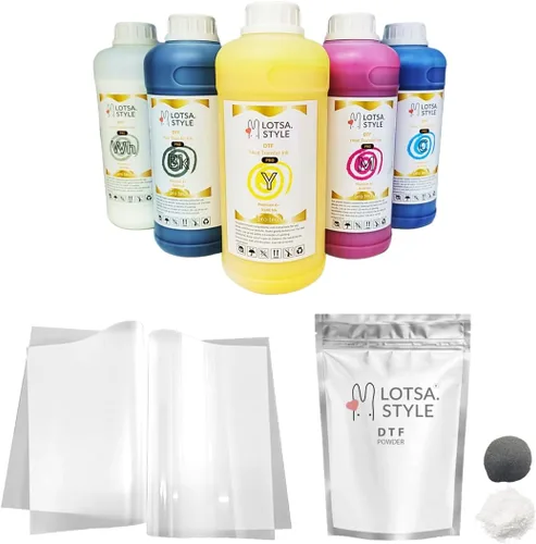 Miniatura 3 de LOTSA. STYLE Premium PRO DTF - Recambio de tinta para impresoras de inyección de tinta, impresión de película de transferencia de calor, edición