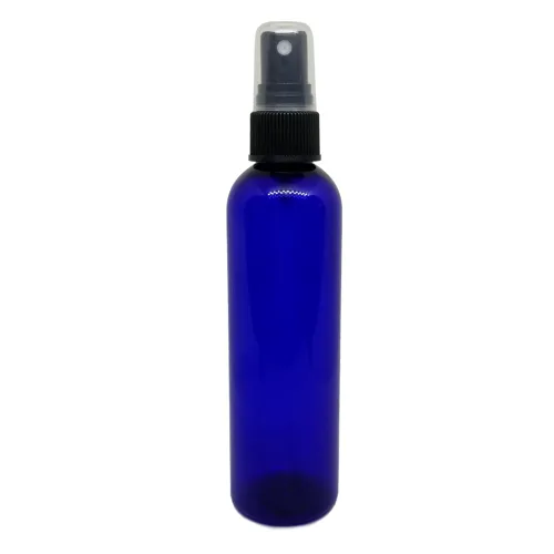 Miniatura 2 de GreenHealth Botella de plástico transparente de 2 fl oz con tapa de spray negra (paquete de 24)