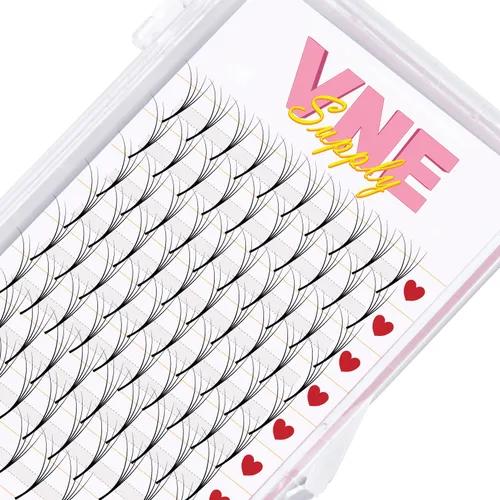 Miniatura 2 de VNE Supply - Extensiones de pestañas de volumen pestañas de volumen ruso extensiones de pestañas postizas premium abanicos de megavolumen