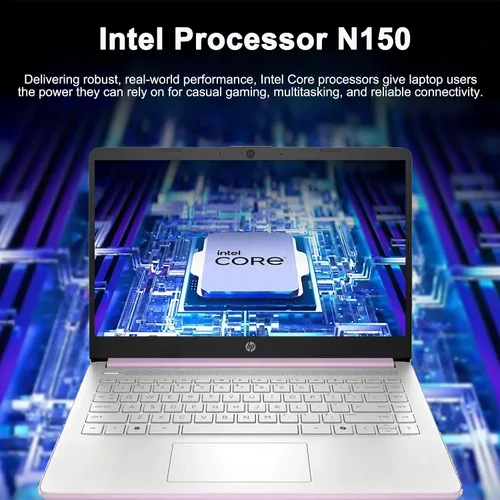 Miniatura 3 de HP 14 portátiles portátiles livianos para negocios y estudiantes, 14 pulgadas, HD, antirreflejo, Intel de 4 núcleos, N150, 8 GB de RAM, 192 GB