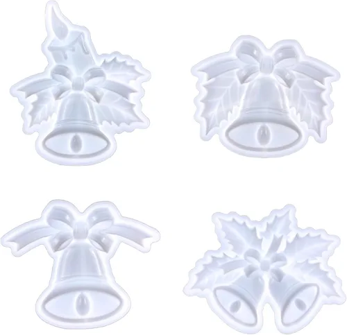 Miniatura 4 de Molde de resina epoxi reutilizable para decoración de interiores y exteriores, campana de Navidad, molde de silicona para decoración del hogar
