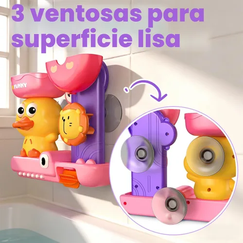 Miniatura 4 de Juguetes de baño para niños de 1 a 3 años: juguetes de baño para niñas de 1, 2, 3 años, juguete de bañera rosa para niños de 2 a 4 años, regalos