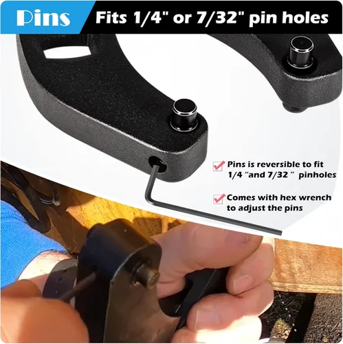 Miniatura 5 de Sunluway 7463 Llave de tuerca de glándula universal pequeña llave de cilindro hidráulico en la mayoría de equipos de granja y construcción, quita