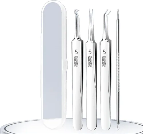 Miniatura 7 de Kit de removedor de espinillas de acero inoxidable, removedor de cabeza negra para cara y nariz, kit de herramientas para eliminar rápida y fácil