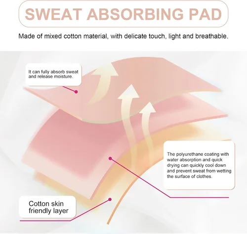 Miniatura 4 de Ropa interior transpirable que absorbe el sudor, chaleco transpirable para el sudor, chaleco de sudor para las axilas, chaleco lavable, ropa