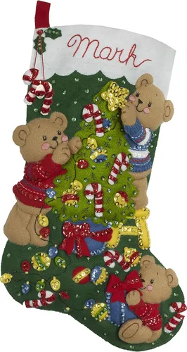 Miniatura 4 de Kit de Adornos de Navidad Elegante de Fieltro Bucilla 86977E