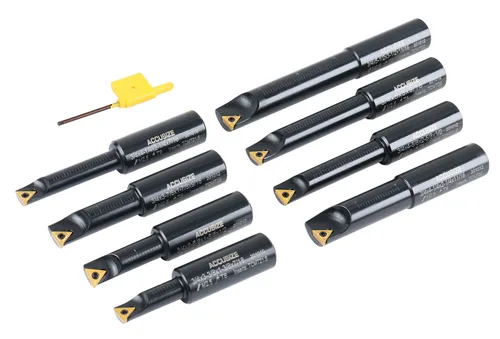 Miniatura 8 de AccusizeTools - Vástago redondo 3/4 pulgadas, 75 pulgadas, 90 grados, juego de barra de mandrinar indexable, # 2627-9108