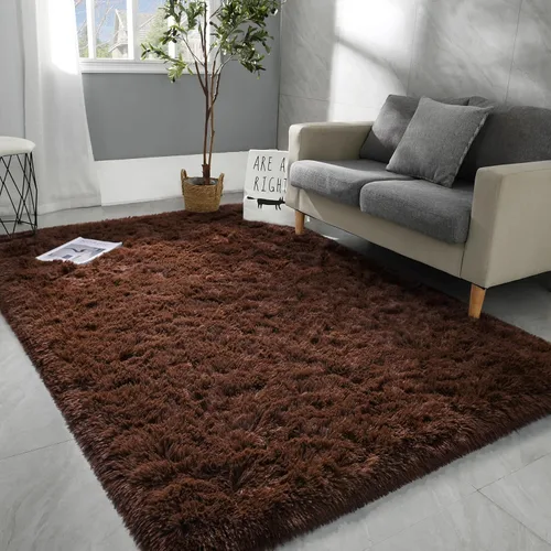 Miniatura 21 de Hutha Alfombras de Área Grandes de 5x8 pies para Sala de Estar, Alfombra Moderna Súper Suave y Esponjosa para Dormitorio, Alfombras Shag Peludas