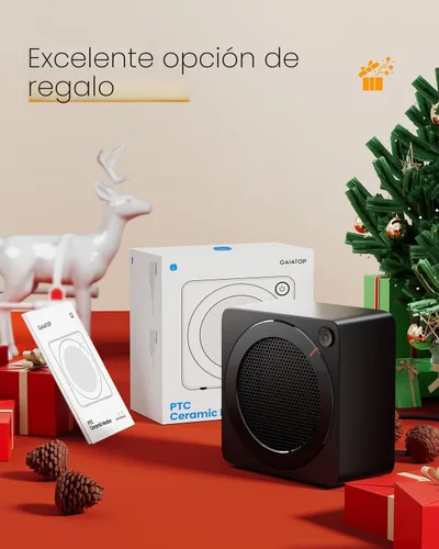 Miniatura 7 de Gaiatop Mini calentador de espacio, ligero PTC de cerámica de calentamiento rápido, 500 W, eficiencia energética para uso en interiores