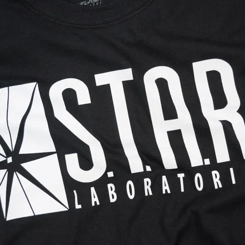 Miniatura 5 de Popfunk Classic Flash Star Labs Superhero STAR Laboratories Sudadera con capucha y calcomanías