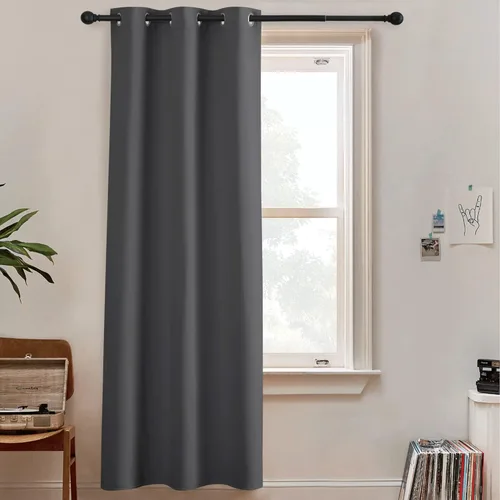 Miniatura 60 de RYB HOME - Cortinas extra largas con bloqueo de luz, persianas opacas insonorizadas para privacidad para cine en casa, oficina, fondo de patio, sala