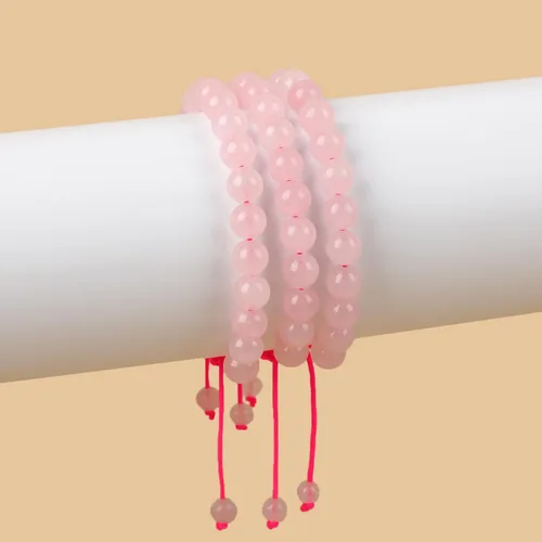 Miniatura 109 de AD Beads Pulseras de piedras preciosas unisex de 0.315 pulgadas (0.315 in), macramé curativo ajustable de 7 a 9 pulgadas Usa esta pulsera