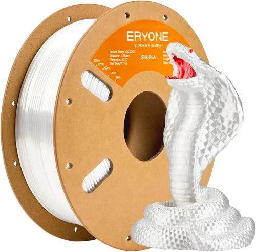 Miniatura 76 de ERYONE Filamento de ácido poliláctico (PLA) de seda bicolor para impresora 3D, de 1.75 mm +/- 0.03 mm, carrete de cartón de 1 kg (2.2 libras)