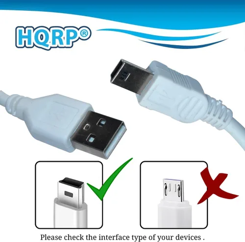 Miniatura 5 de HQRP Cable USB a mini USB (blanco) funciona con Leapfrog LeapPad1 / LeapPad 1; LeapPad2 / LeapPad 2 Power ; LeapPad2 / LeapPad 2 Explorer Kids