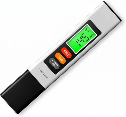Miniatura 13 de Pruebador de agua profesional para agua potable - Medidor TDS digital preciso (0-9999 ppm) - Lectura instantánea de 1 segundo