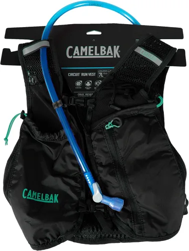 Miniatura 2 de CamelBak Circuit Run - Chaleco de hidratación con depósito de 50 onzas, diseño ligero y transpirable y almacenamiento para correr y entrenar de Negro