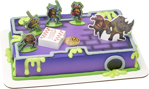 Miniatura 12 de DecoPac Anillos de poder de tortugas ninja mutantes adolescentes, decoraciones de cupcakes para fiestas de cumpleaños, pasteles y celebraciones
