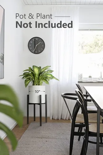 Miniatura 3 de Soporte para plantas Mkono, con exclusión de maceta, de mediados de siglo alto, moderno, soporte para plantas en maceta, soporte para plantas