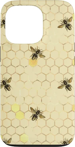 Miniatura 9 de Funda con estampado floral de abeja para iPhone 16 color amarillo miel