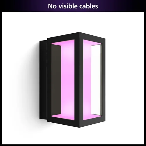 Miniatura 2 de Philips Hue Impress - Lámpara de pared para exteriores (cableada), (6.1 x 9.4 pulgadas), luz blanca y de color, control de voz, requiere puente