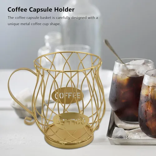 Miniatura 4 de Cesta de almacenamiento de cápsulas de café,Soporte de encimera