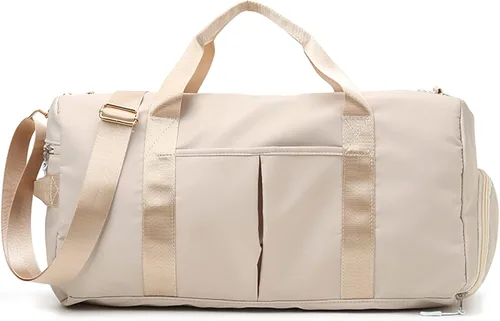 KARRESLY Bolsa deportiva de gimnasio para mujeres u hombres, bolsa de viaje con bolsillo húmedo y compartimento para zapatos para entrenamiento,