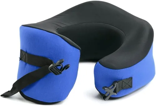 Miniatura 16 de C CUSHION LAB Almohada de viaje, galardonado diseño ergonómico patentado para mentón y cuello, almohada de espuma viscoelástica para el cuello