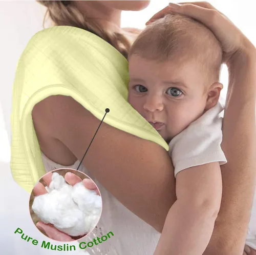 Miniatura 7 de Paños de muselina para bebé, servilletas 100% muselina de algodón para recién nacidos, paños de muselina suave absorbente para bebés de 10 x 20