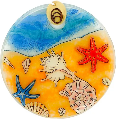 Miniatura 7 de Adorno de tortuga marina para bebé - Vidrio fundido hecho a mano, decoración colgante de 2.5 pulgadas para ventanas, árbol de Navidad, colgante