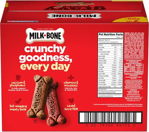 Miniatura 8 de Milk-Bone Gravy Bones - Golosinas para perros con 4 sabrosos sabores de carne recubiertos en salsa, 7 libras