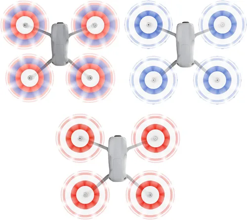 Miniatura 7 de Hélices para DJI Air 3 Drone, 8747F Reducción de ruido silenciosa Hélice de liberación rápida Air 3 cuchillas coloridas de repuesto, 2 pares