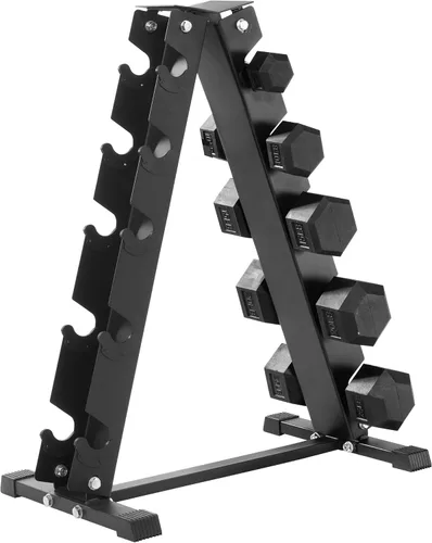 Miniatura 2 de Iron Crush Soporte para mancuernas con marco A, capacidad de peso resistente de 500 libras para el hogar o el gimnasio