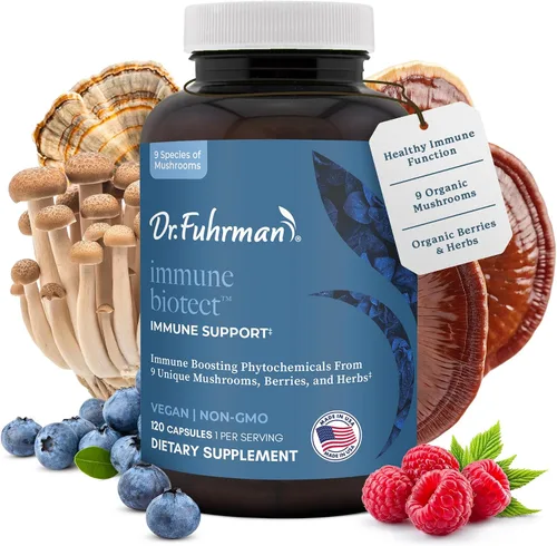 Dr. Fuhrman Suplemento de apoyo inmunológico totalmente natural | Vitamina derivada de alimentos integrales para defensa de la inmunidad |