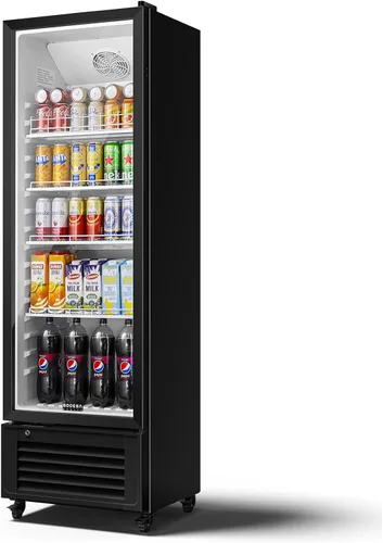 Miniatura 15 de BODEGA COOLER - Enfriador de bar trasero con 2 puertas de vidrio, refrigerador de bebidas debajo del mostrador de 76 cm, refrigerador comercial