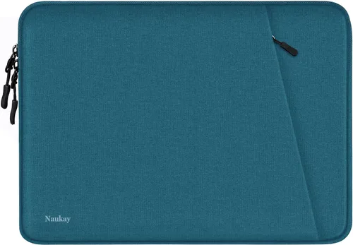 Miniatura 15 de Funda para laptop de 13.3 pulgadas, a prueba de golpes, funda protectora para computadora con bolsillo para accesorios, bolsa para laptop compatible
