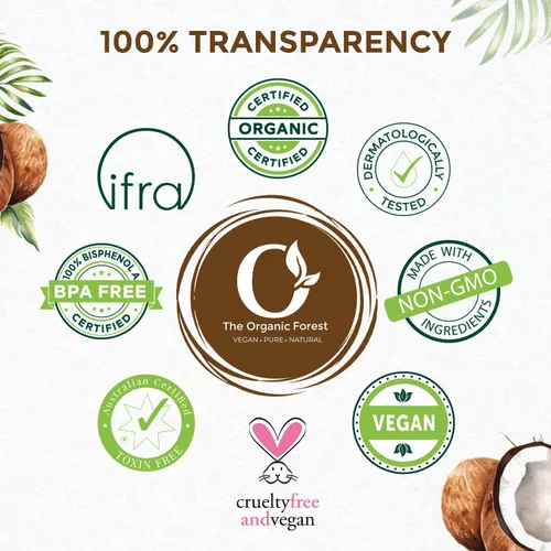 Miniatura 6 de Aceite de coco orgánico a base de plantas para piel y cabello Aceite de coco puro para cabello dañado, hidratación profunda y masaje Aceite