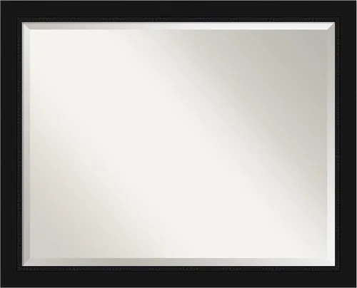 Miniatura 10 de Amanti Art Espejo de baño de madera, espejo de pared negro Ashton para usar como espejo de tocador de baño sobre el fregadero