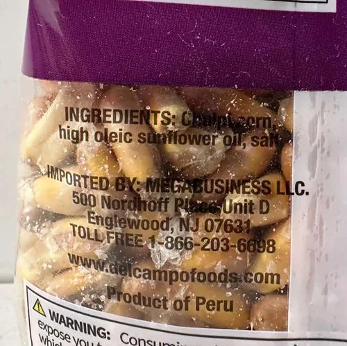 Miniatura 5 de DEL CAMPO Bocadillos andinos Maíz Chulpi crujiente salado Chulpe de maíz frito salado 4.59 oz Paquete de 2 Producto de Perú