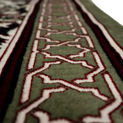 Miniatura 4 de Modefa Alfombra de oración islámica turca – Janamaz Sajada para múltiples personas para reuniones familiares o grandes y en grupo, tapete ancho