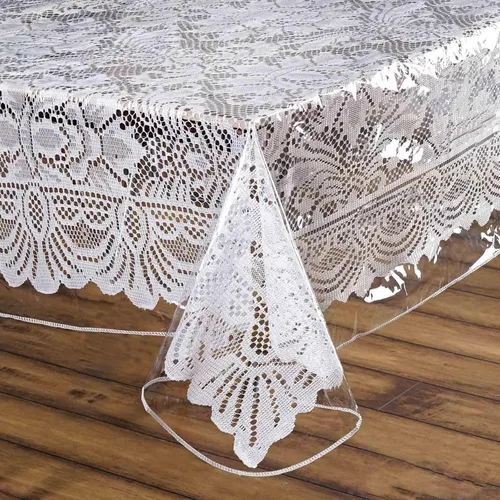 Miniatura 7 de Efavormart - Mantel de vinilo cuadrado transparente de 54 x 54 pulgadas, respetuoso con el medio ambiente, impermeable, para mesas de cocina