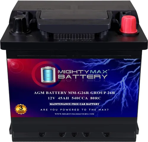 Miniatura 19 de Batería Mighty Max Battery MM-G35 de Arranque y Parada para Coche BCI Grupo Tamaño 35 12V 55Ah, 100RC, 650 CCA Batería de Coche AGM Recargable
