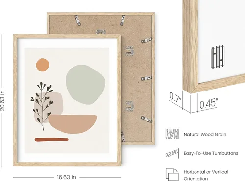 Miniatura 3 de HAUS AND HUES Arte de pared con estampado bohemio de mediados de siglo, póster minimalista moderno, impresión bohemia neutra y pintura de hojas