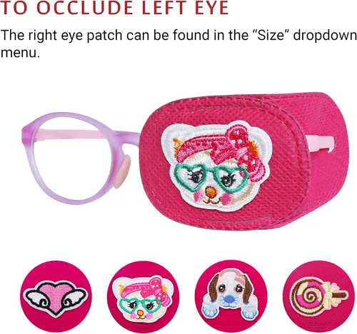 Miniatura 4 de Astropic 4 parches para ojos para niños Parche de ojos para niñas para gafas Parche médico para niños con ojo perezoso